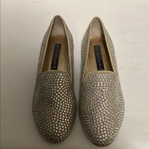 STEVEN by STEVE Madden Women's Sparkling Silver Flats. Size 7